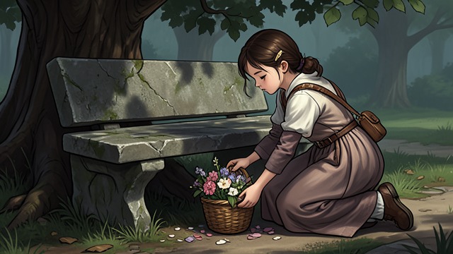 马修的墓,《少女安妮》中的场景。马修的墓 每周一次的追思之行 学年结束后,安妮带着鲜花来到马修·卡斯伯特的墓前。尽管阿冯利的大多数人都已向前迈步,他的善意仍深深留在她的记忆中。 延续不息的感恩 安妮记得马修是第一个给予她童年所缺乏的爱意的成年人。她的追思之行展现了感恩如何超越一个人的一生,长久留存。
