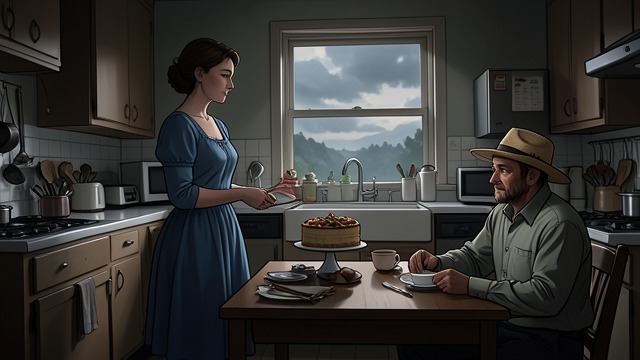 The Cake and the Tea from "Anne of Avonlea". The Cake and the Tea Hospitality Replaces Formality Anne offers Harrison a cake and makes tea in his untidy kitchen.
