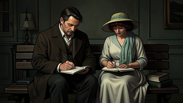 A Shared Literary Secret from "Anne of Avonlea". A Shared Literary Secret A Playful Collaboration Anne and Gilbert write humorous local notes under the name Observer.
