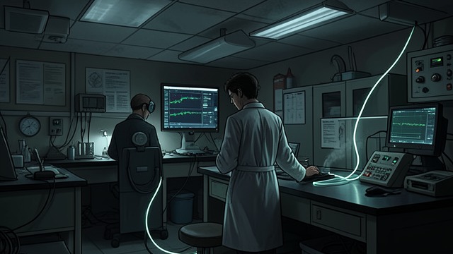Sharing the Laboratory from "The Old Axolotl". Sharing the Laboratory A risky trust Frances invites Bartek to connect to her remote lab through a controlled link.