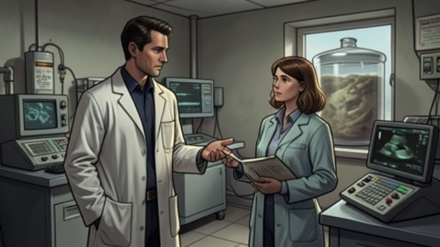 The Proposal from "The Old Axolotl". The Proposal A reversal of roles Frances Rory proposes using preserved genetic knowledge and laboratory machinery to create a human being.