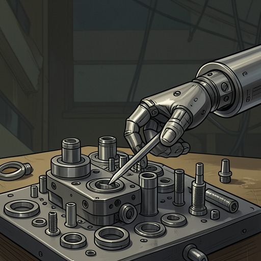 Work as Existence from "The Old Axolotl". From robot maintenance to the claim that a robot exists to work, the novel examines whether labor gives machine life meaning or confines it.