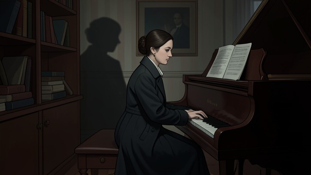 Music in the Dark from "Leila". A Hidden Voice The piano after midnight Marcello improvises while Lelia listens unseen.