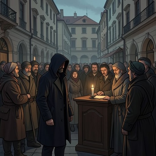 Massimo’s Return to Faith from "Leila". This flow follows Massimo from public religious controversy and private doubt toward a renewed commitment prompted by Benedetto’s burial.