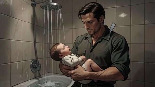 The Bath Thought from "Piercing". An Intrusive Question A thought without warning While bathing Rie, Kawashima smiles at her and Yoko, then suddenly wonders whether he might stab the baby.