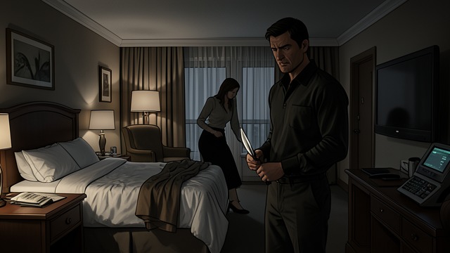 The Target Reaches the Door from "Piercing". The Plan Meets a Person Preparations in place At the Keio Plaza Hotel, Kawashima arrives disguised and waits in a room with the Ice pick, knife, and change of…