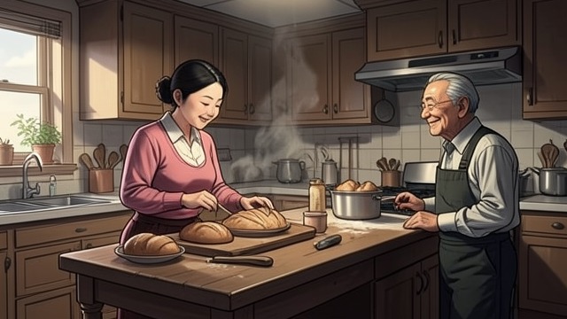 A Shared Home from "Piercing". Building a Life Together Yoko’s Chosen Work Yoko leaves her job at a major baked-goods company and begins teaching bread and pastry classes from their…