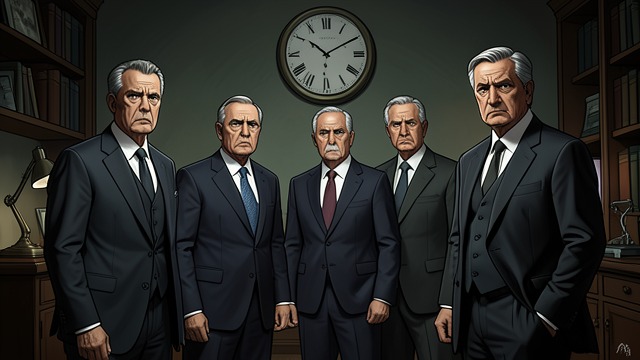 Fear Takes Hold from "The Government Inspector". A Collective Alarm The officials imagine consequences The Mayor's announcement unsettles every department head.