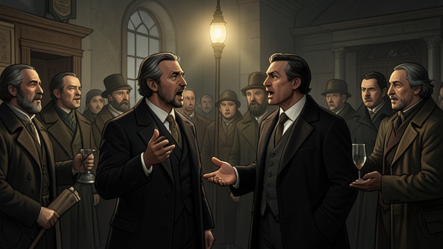 The Inspector Identified from "The Government Inspector". The Report That Sets the Plot A story told in tandem The two men interrupt and correct each other as they report the traveler.