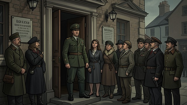 The Actual Official from "The Government Inspector". Appearance Gives Way to Presence A genuine summons The gendarme announces that an official sent by imperial order has arrived.