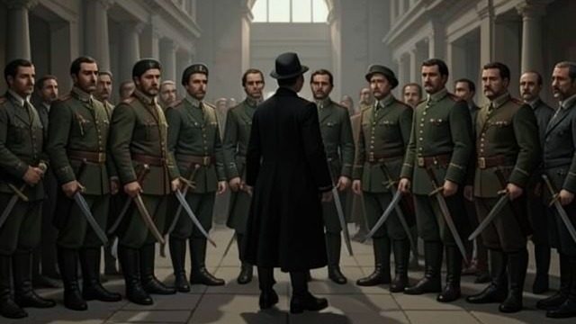 The Officials' Deference from "The Government Inspector". Fear Becomes Etiquette Rituals of submission The officials introduce themselves formally, stand with swords, and struggle to speak.