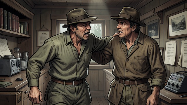 An Unequal Storytelling Pair from "The Government Inspector". Companions in a Hurry Competing to speak Piotr Ivanovich Bobchinsky and Piotr Ivanovich Dobchinsky arrive out of breath with the inn report.