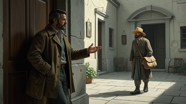 A Stranger Misread from "The Government Inspector". The Inn Report A suspicious guest Piotr Ivanovich Bobchinsky and Piotr Ivanovich Dobchinsky report seeing Ivan Aleksandrovich Khlestakov at the inn.