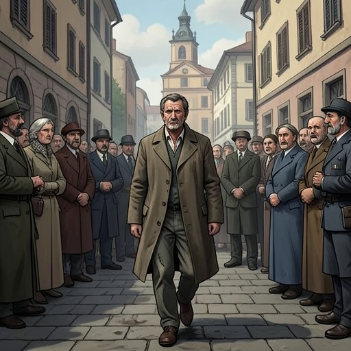 The False Inspector's Arrival from "The Government Inspector". This thread follows the town's fearful construction of a government inspector from an ordinary, stranded clerk.