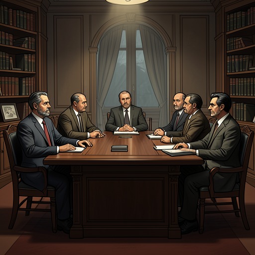 Corruption as a Social System from "The Government Inspector". This thread develops the play's critique of an administration in which misconduct is normalized, concealed, and reproduced through hierarchy.