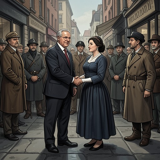 The Mayor and His Wife from "The Government Inspector". This thread traces the Mayor and Anna Andreyevna's domestic partnership as shared anxiety gives way to a joint fantasy of social ascent.
