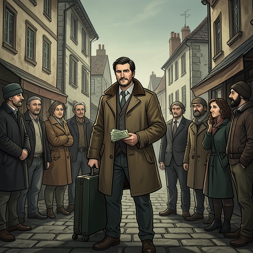 The Two-Week Wait from "The Government Inspector". This thread follows Khlestakov's accidental entanglement with the town, from his unpaid stay to his departure with money and gifts.