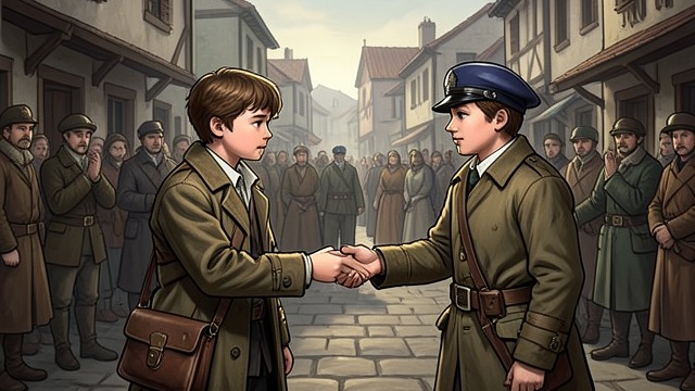 Peter Recognizes Hans from "Hans Brinker, or The Silver Skates". Peter Recognizes Hans Integrity noticed Hans returns Peter’s lost purse without taking its money.