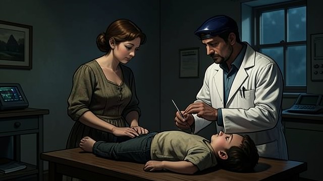 A Surgeon Faces Risk from "Hans Brinker, or The Silver Skates". A Surgeon Faces Risk Limits of certainty Dr. Boekman can diagnose the pressure on Raff’s brain but cannot promise the operation will succeed.
