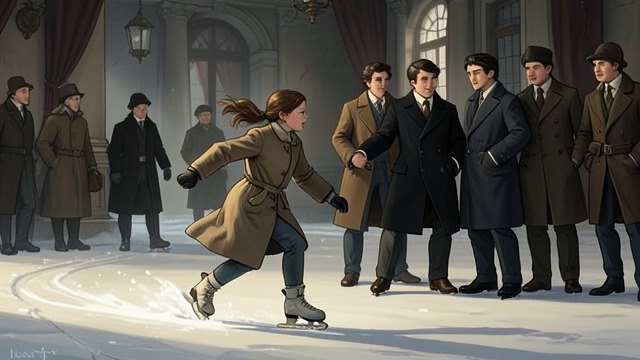 Gretel Takes the Prize from "Hans Brinker, or The Silver Skates". Gretel Takes the Prize Merit made visible Gretel wins the final girls’ race by skating faster than her wealthy rivals.