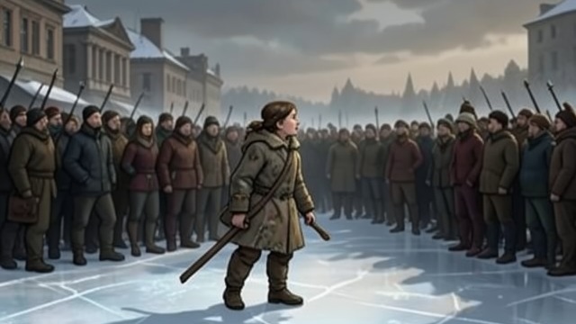 A Race Announced from "Hans Brinker, or The Silver Skates". A Race Announced A public challenge Hilda van Gleck tells the young skaters about a coming race whose prizes include silver skates.