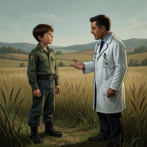 Hans’s Path into Medicine from "Hans Brinker, or The Silver Skates". This flow follows Hans from a laboring boy who seeks help for his father to a future physician trained by Dr. Boekman.