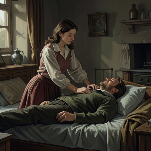 Dame Brinker’s Loyalty to Raff from "Hans Brinker, or The Silver Skates". This flow follows Dame Brinker’s steadfast care for her husband through disability, danger, and recovery.