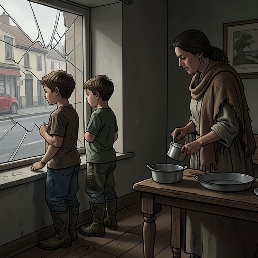 The Pressure of Caretaking from "Hans Brinker, or The Silver Skates". This flow traces the competing demands placed on Hans and Gretel as children caring for an incapacitated parent.