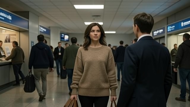 Recognition in the Air from "The Sun is Also a Star". The Past Returns A Face Remembered Irene recognizes Natasha among the passengers and tells her that her earlier thanks helped save her life.