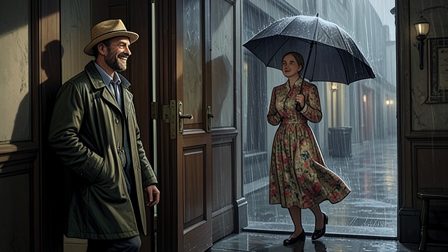 Courtship in Montego Bay from "The Sun is Also a Star". Charm and Promise A Meeting in the Rain Samuel meets Patricia while sheltering from a storm and wins her attention with performance and charm.
