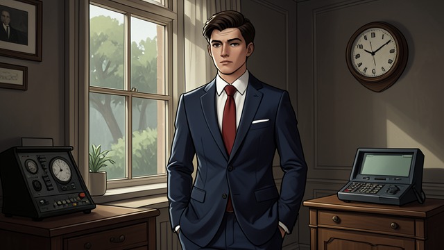 The Interview Suit from "The Sun is Also a Star". Looking the Part Prepared Appearance Daniel wears a tailored suit and bright red tie for the alumni interview.