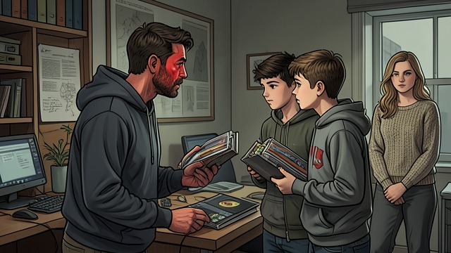 Record Store Encounter from "The Sun is Also a Star". An Accidental Meeting A Shared Intervention Daniel confronts Rob and Kelly as they steal records; Natasha recognizes her former boyfriend among them.