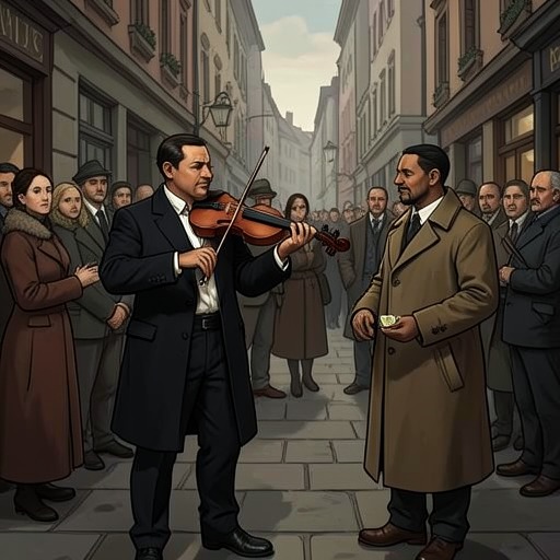 The Violinist’s Debt from "The Sun is Also a Star". A brief encounter with a street violinist reveals how small acts of help can matter, while promises and chance govern the musician’s precarious future.