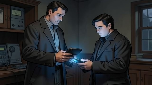 A Warning Across Time from "The Robot Who Looked Like Me". The Self Contradictory Warning Advice from a future self A visitor tells Charlie not to invent the time machine, though the visitor’s appearance presupposes…