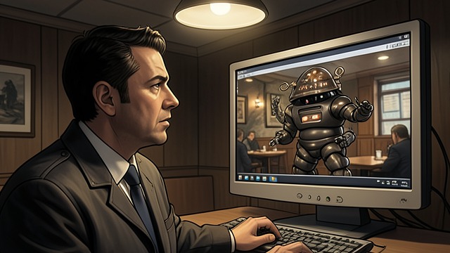 The Hidden Camera from "The Robot Who Looked Like Me". Watching the Self Act Recorded behavior Charles reviews concealed footage of the robot’s date and notices familiar gestures, including his laugh and small…
