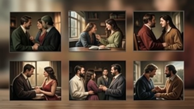 Five-Year Lives in Minutes from "The Robot Who Looked Like Me". Futures Without a Single Meaning Varying outcomes The simulated marriages change through boredom, illness, shifting interests, and domestic distance.