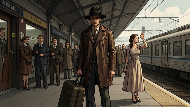 A Star Returns from "The Robot Who Looked Like Me". Retirement Ends A cameo appearance Washburn arrives from his modern life to perform a no-kill comedy appearance in the Western.