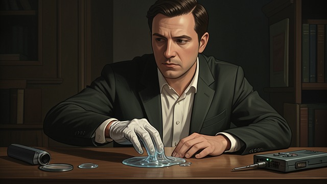 The Harvester’s Touch from "The Robot Who Looked Like Me". A Small Contact The glove is touched A fragment of goo brushes Pareti’s glove, and he decides that disinfecting is not worth the trouble.