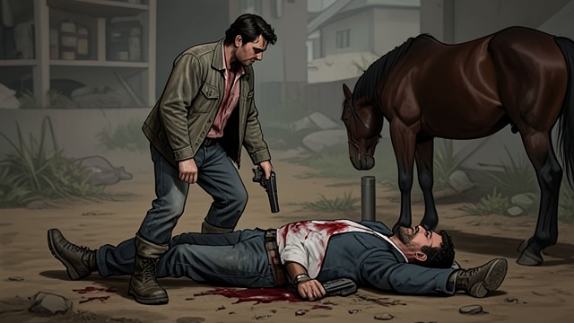 The Dance and the Ambush from "The Robot Who Looked Like Me". Violence Reclaims the Ending The duel occurs Washburn returns and accepts the showdown.