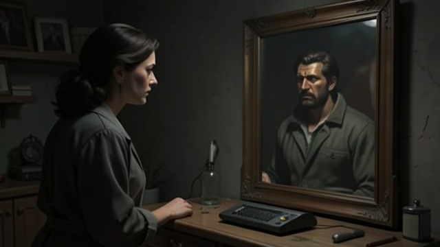The Replacement Nightmare from "The Robot Who Looked Like Me". Who Is the Original? The fear of inversion Elaine dreams that the escaped robots are the real people and that she and Charles are artificial replacements.