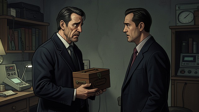 A Visitor from Another Track from "The Robot Who Looked Like Me". The Future Charlie Arrives A double appears A man identical to Charlie materializes with a matching box.