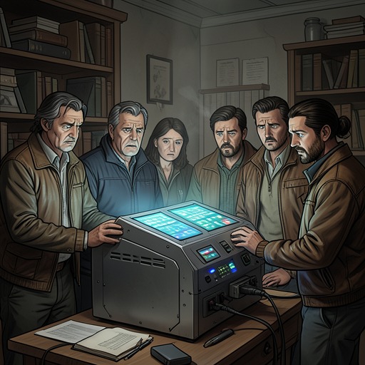 The Appeal to Authority Fails from "The Robot Who Looked Like Me". This subplot follows the attempted appeals to computers, divination, and God as people seek an answer to an apparently unsolvable catastrophe.