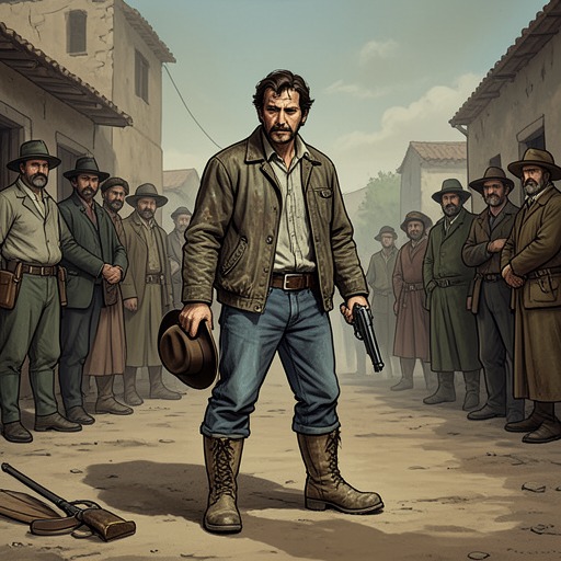 The Price of the Role from "The Robot Who Looked Like Me". This character thread follows Washburn as he tries to separate his private self from the heroic identity the Western has given him.