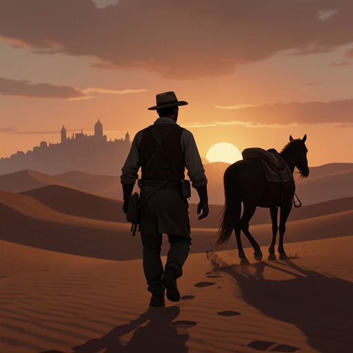 Washburn’s Last Western from "The Robot Who Looked Like Me". This thread follows Washburn’s decision to leave The Set, his return to the role he rejects, and the violence that ends his performance.