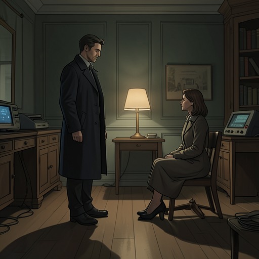 Voices Without a Reliable Guide from "The Robot Who Looked Like Me". This thread follows Mr. West’s loss of his trusted inner adviser during a burst of anomalous voices and the uneasy return of ordinary guidance.