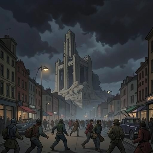 The Fall of the Jenghik Palace from "The Robot Who Looked Like Me". This thread traces the desperate collapse of Earth’s distant defenses during the Megenth assault and the characters’ uncertain response to defeat.