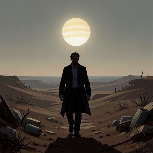 Detringer’s Journey from Exile from "The Robot Who Looked Like Me". This thread follows Detringer from punishment and near-starvation to a new chance at escape through a difficult first encounter with Earth.