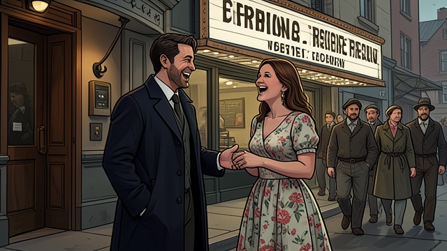 A Chance Meeting from "Martin Eden". An Old Social World Familiar conversation Martin falls into easy flirtation with Lizzie Connolly and her friend outside the theater.