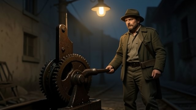 Power at the Switch from "The Painted Bird". A Secret Capability The Railway Lever The Silent One and The boy discover that an abandoned railway switch can be made to move after they oil its mechanism.