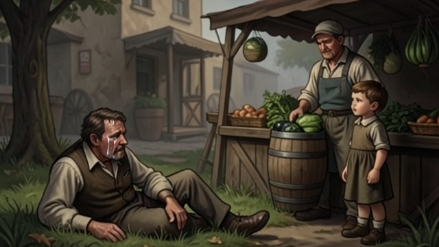 A Revenge That Misses from "The Painted Bird". The Market Stand Seeking the Assailant The Silent One takes The boy to the market, where the farmer who beat The boy and pushed him into a sauerkraut barrel is…